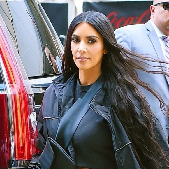 Kim Kardashian et sa fille North West de retour à leur hôtel à New York. Le 14 juin 2018.