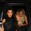 Kim Kardashian, Kanye West, La La Anthony et Jonathan Cheban à la recherche de leur soirée à Los Angeles, Californie, Etats-Unis, le 14 juin 2018.