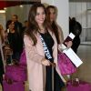 Semi-Exclusif - Charlotte Pirroni (Miss Côte d'Azur 2014) - Les candidates à l'élection de Miss France 2015 au départ de l'aéroport de Paris-Charles-de-Gaulle à destination de Punta Cana à Roissy-en-France, le 14 novembre 2014.