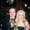 Emmanuelle Béart et son père Guy aux César en 1987 (elle était récompensée pour Manon des Sources)