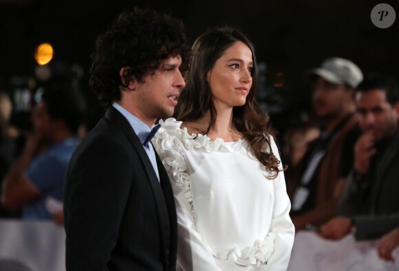 Marie Gillain et son mari Christophe Degli Esposti - Seconde journee du 13eme Festival International du Film de Marrakech et hommage a Juliette Binoche, le 30 novembre 2013.
