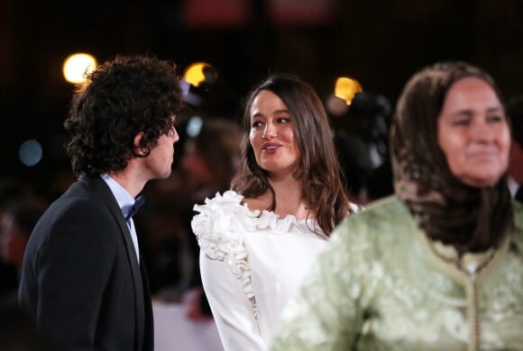 Marie Gillain et son mari Christophe Degli Esposti - Seconde journee du 13eme Festival International du Film de Marrakech et hommage a Juliette Binoche, le 30 novembre 2013. Marrakech