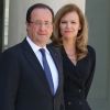 Francois Hollande et Valerie Trierweiler a l'Elysée le 6 juin 2013.