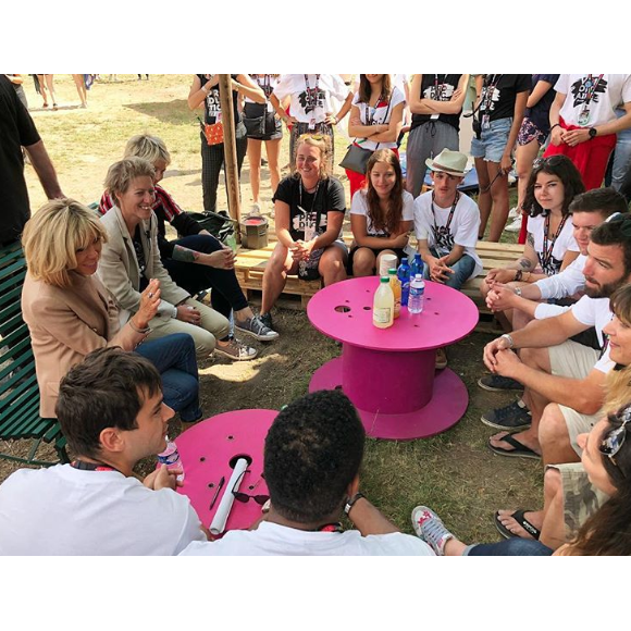 Brigitte Macron au festival Solidays, le vendredi 22 juin 2018.