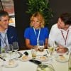 François Fillon, Laura Tenoudji et son mari Christian Estrosi durant la journée d'essai du Grand Prix de France au Castellet le 23 juin 2018. Christian Estrosi, le maire de Nice et le vice président du Conseil Regional de PACA, est à l'origine du retour du Grand prix de France au Circuit Paul Ricard. © Bruno Bebert/Bestimage