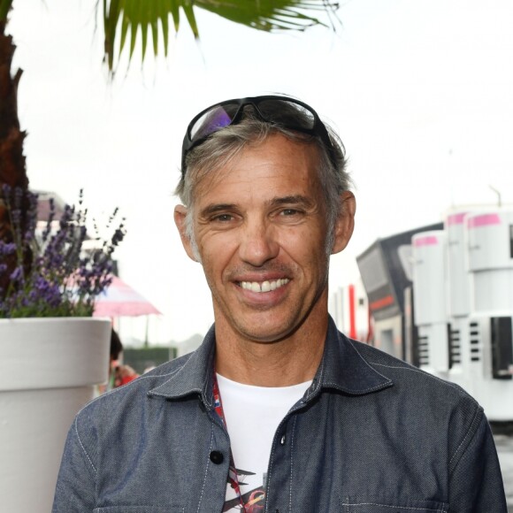 Paul Belmondo durant la journée d'essai du Grand Prix de France au Castellet le 23 juin 2018. C. Estrosi, le maire de Nice et le vice président du Conseil Regional de PACA, est à l'origine du retour du Grand prix de France au Circuit Paul Ricard. © Bruno Bebert/Bestimage