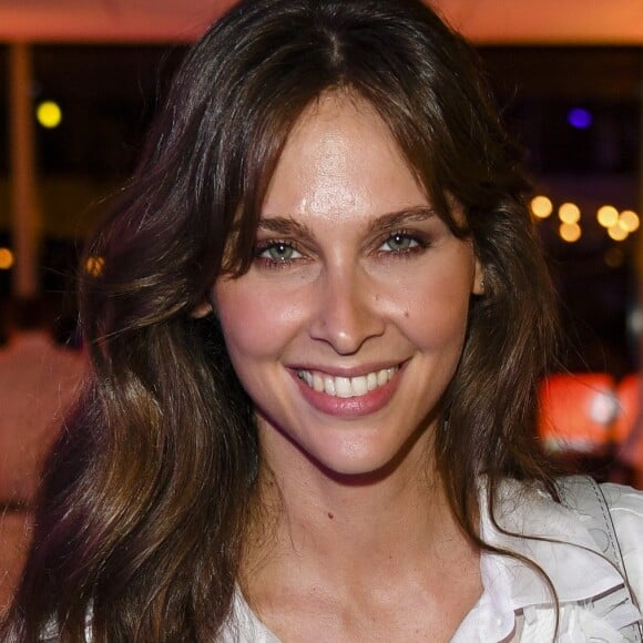 Ophélie Meunier lors du dîner de la "Soirée Blanche" au bar Magnum du Village de Roland Garros à Paris, le 7 juin 2018. © Pierre Perusseau/Bestimage