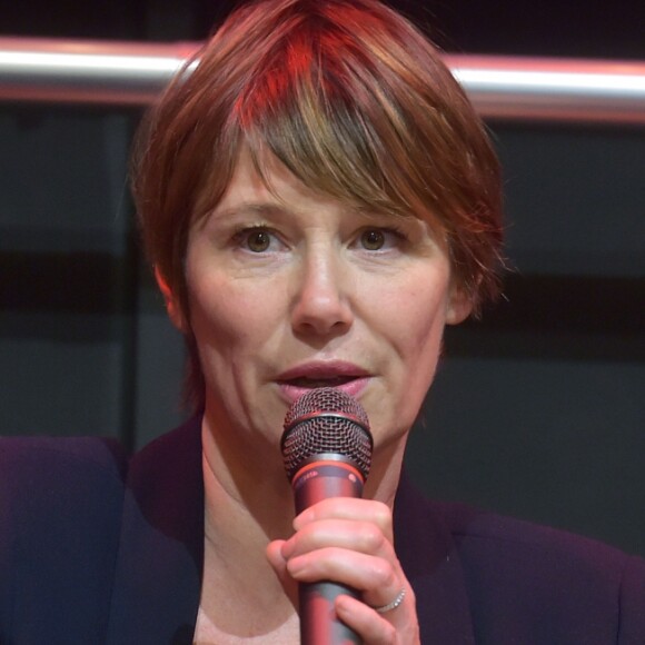 Maïtena Biraben, marraine de l'évènement, à la conférence de presse du "Mondial du Tatouage 2017" à la Halle de La Villette (du 3 au 5 mars 2017). Paris le 19 janvier 2017. © Giancarlo Gorassini/Bestimage