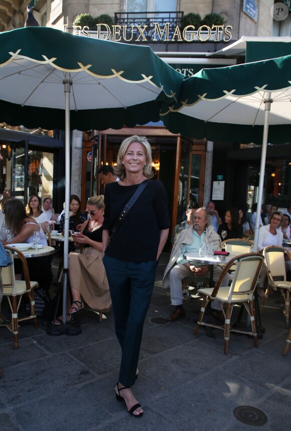 Claire Chazal - Soirée de "L'été littéraire des Deux Magots" au café restaurants Les Deux Magots à Paris le 25 juin 2018. © Denis Guignebourg/Bestimage