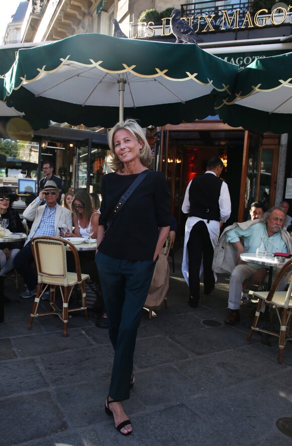 Claire Chazal - Soirée de "L'été littéraire des Deux Magots" au café restaurants Les Deux Magots à Paris le 25 juin 2018. © Denis Guignebourg/Bestimage