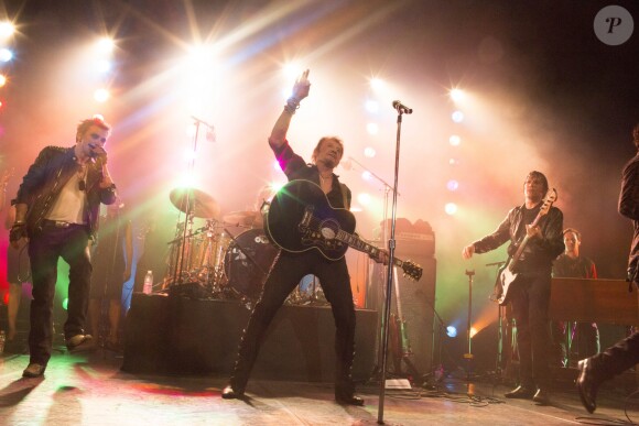 Exclusif - Greg Zlap et Fred Jimenez - Johnny Hallyday en concert au POPB de Bercy et au Theatre de Paris a Paris - Jour 2 de la tournee "Born Rocker Tour". Le 15 juin 2013
