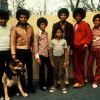 Michael Jackson, Jermaine Jackson, Jackie Jackson, Marlon Jackson, Tito Jackson, Randy Jackson et leur père Joe. Date inconnue © Rolf Bublitz/Globe Photos/ZUMAPRESS/Bestimage