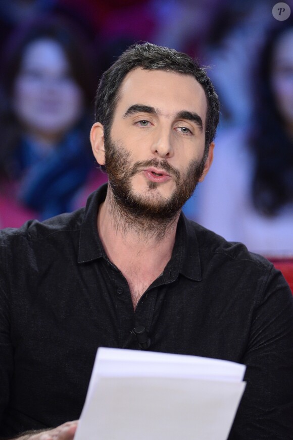 Matthieu Noël - Enregistrement de l'émission "Vivement Dimanche" à Paris, le 17 décembre 2014.