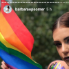 Barbara topless à la Gay Pride de Paris, samedi 30 juin 2018 - Instagram