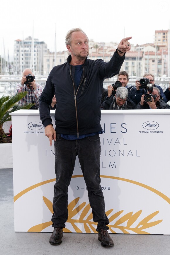 Benoît Poelvoorde - Photocall du film "Le Grand Bain" au 71e Festival International du Film de Cannes, le 13 mai 2018. © Borde / Jacovides / Moreau / Bestimage