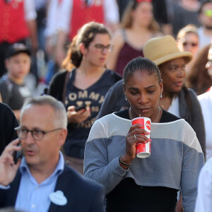 Exclusif - La 9ème joueuse mondiale de tennis Serena Williams a visité le parc Disneyland Paris avec son mari Alexis Ohanian et leur fille Alexis Olympia Ohanian Jr et des membres de leur famille dont Oracene Price à Marne-la-Vallée le 7 juin 2018.