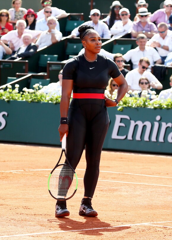 Serena Williams aux internationaux de tennis de Roland Garros à Paris, jour 3, le 29 mai 2018. © Cyril Moreau - Dominique Jacovides / Bestimage