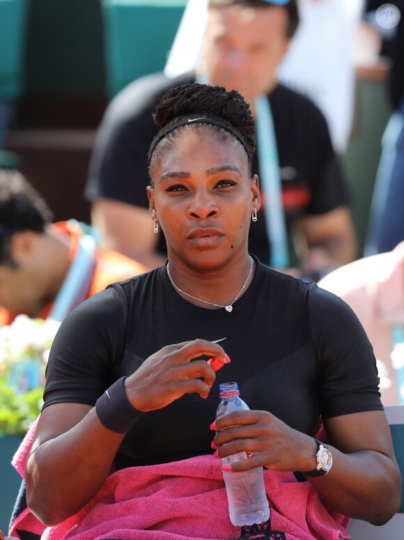 Serena Williams aux internationaux de tennis de Roland Garros à Paris, jour 3, le 29 mai 2018. © Cyril Moreau - Dominique Jacovides / Bestimage