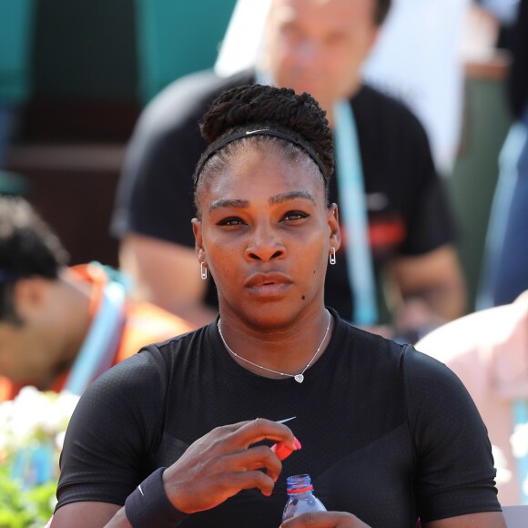 Serena Williams aux internationaux de tennis de Roland Garros à Paris, jour 3, le 29 mai 2018. © Cyril Moreau - Dominique Jacovides / Bestimage