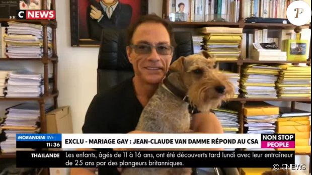 Jean-Claude Van Damme réagit à la polémique des propos jugés homophobes - CNEWS, mardi 3 juillet 2018