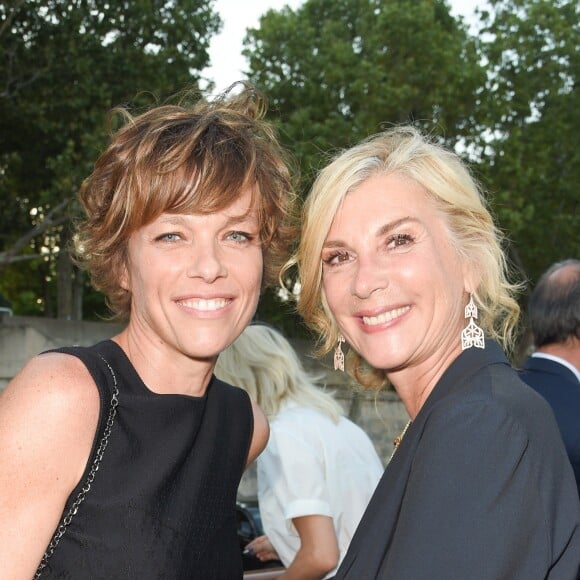 Anne Le Nen et Michèle Laroque - Soirée du 90ème anniversaire de Line Renaud sur le Bateau Potel et Chabot "Pavillon Seine" à Paris le 2 juillet 2018. © Coadic Guirec/Bestimage