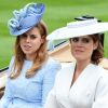 La princesse Beatrice et la princesse Eugenie d'York au Royal Ascot le 19 juin 2018.