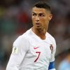 Cristiano Ronaldo lors de la 8ème de finale du match de coupe du monde opposant l'Uruguay au Portugal au stade Fisht à Sotchi, Russie, le 30 juin 2018.