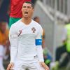 Cristiano Ronaldo durant le match Maroc - Portugal"lors de la Coupe du Monde 2018 (FIFA World Cup Russia2018). Moscou, le 20 juin 2018.