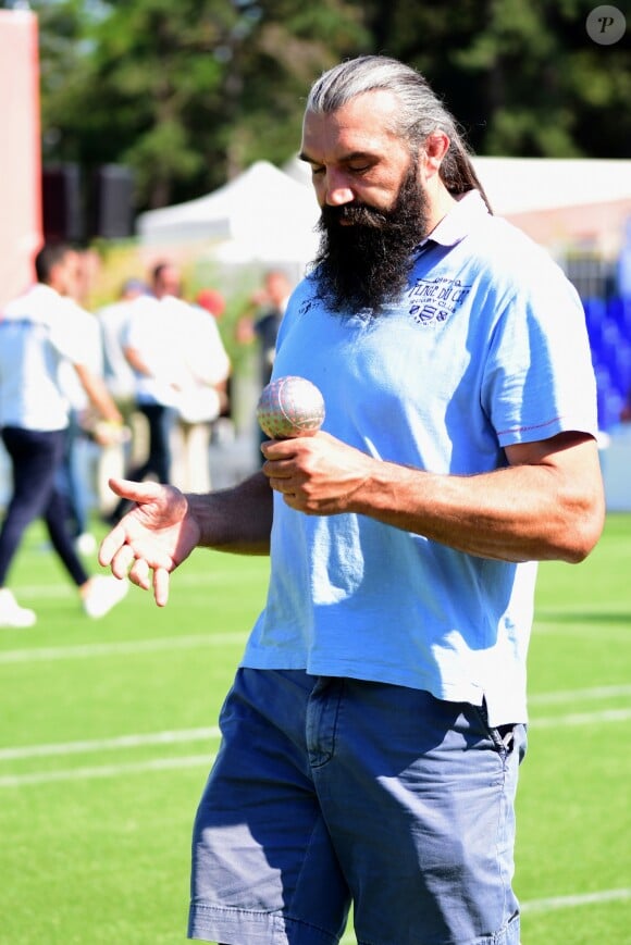 Exclusif - Sébastien Chabal - People au meeting GDP Vendôme 2018 au Vélodrome Georges-Préveral à Lyon le 29 juin 2018. A l'occasion de cette 2ème étape, Jean-François Gobertier, la ville de Lyon et Jacques Vianesi (président du Comité Bouliste du Rhône) nous invitent à venir voir les meilleurs joueurs du monde de sport boules. © Romain Doucelin/Bestimage