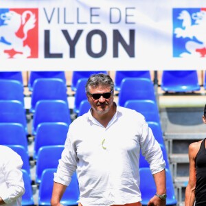 Exclusif - David Douillet - People au meeting GDP Vendôme 2018 au Vélodrome Georges-Préveral à Lyon le 29 juin 2018. A l'occasion de cette 2ème étape, Jean-François Gobertier, la ville de Lyon et Jacques Vianesi (président du Comité Bouliste du Rhône) nous invitent à venir voir les meilleurs joueurs du monde de sport boules. © Romain Doucelin/Bestimage