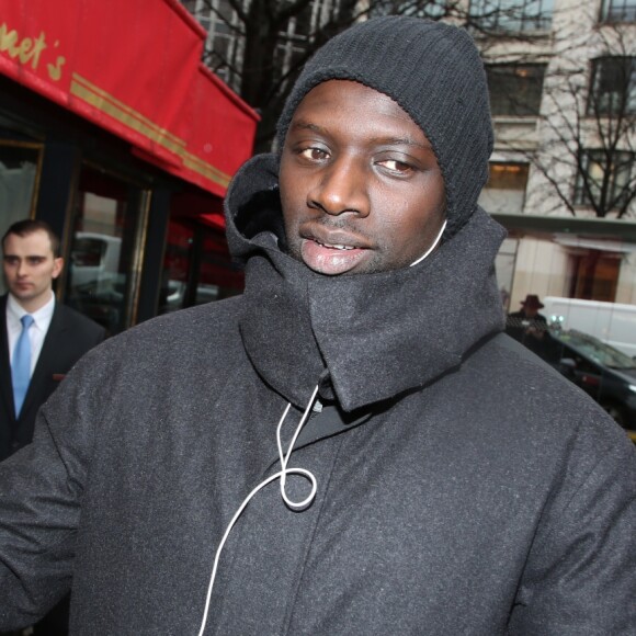 Omar Sy - Arrivées pour le déjeuner des nominations des 'César' au Fouquet's à Paris Le 4 Février 2017.