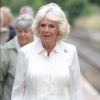Le prince Charles et Camilla Parker Bowles, duchesse de Cornouailles, en visite à Llandovery. Le 4 juillet 2018