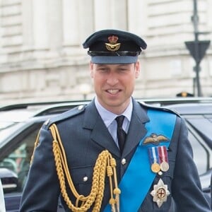 La duchesse Catherine de Cambridge (Kate Middleton), le prince William, la duchesse Meghan de Sussex (Meghan Markle) et le prince Harry à l'abbaye de Westminster, le 10 juillet 2018 à Londres, pour le service marquant le centenaire de la Royal Air Force (RAF).