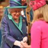 La reine Elizabeth II à l'abbaye de Westminster, le 10 juillet 2018 à Londres, pour le service marquant le centenaire de la Royal Air Force (RAF).