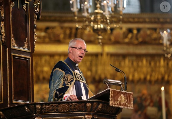 L'archevêque de Canterbury Justin Welby à l'abbaye de Westminster, le 10 juillet 2018 à Londres, pour le service marquant le centenaire de la Royal Air Force (RAF).