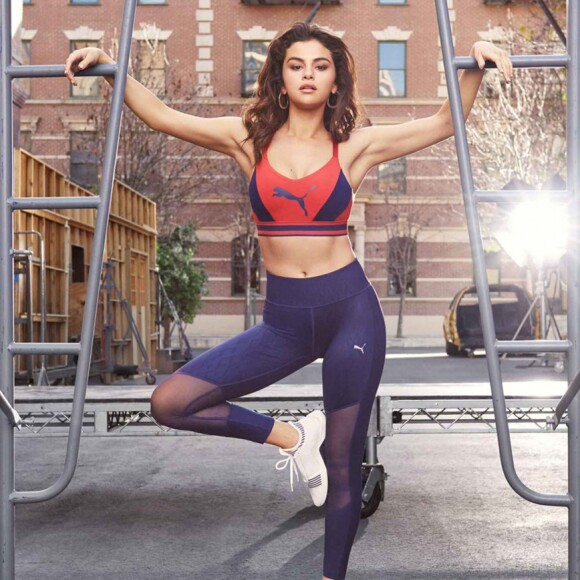 Selena Gomez figure sur la campagne publicitaire de PUMA. Juillet 2018.