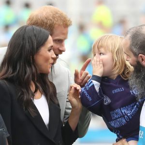 Le prince Harry, duc de Sussex et sa femme Meghan Markle, duchesse de Sussex assistent aux jeux gaélique à Croke Park à Dublin le 11 juillet 2018