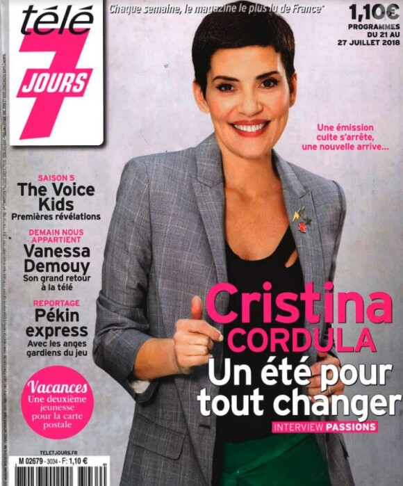 Vanessa Demouy en interview dans le magazine Télé 7 jours - Numéro du 21 au 27 juillet 2018