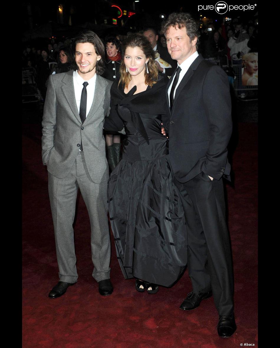 Jessica Biel Colin Firth Et Ben Barnes Lors De La Promotion D Un Mariage De Reve A Londres En Octobre 2008 Purepeople