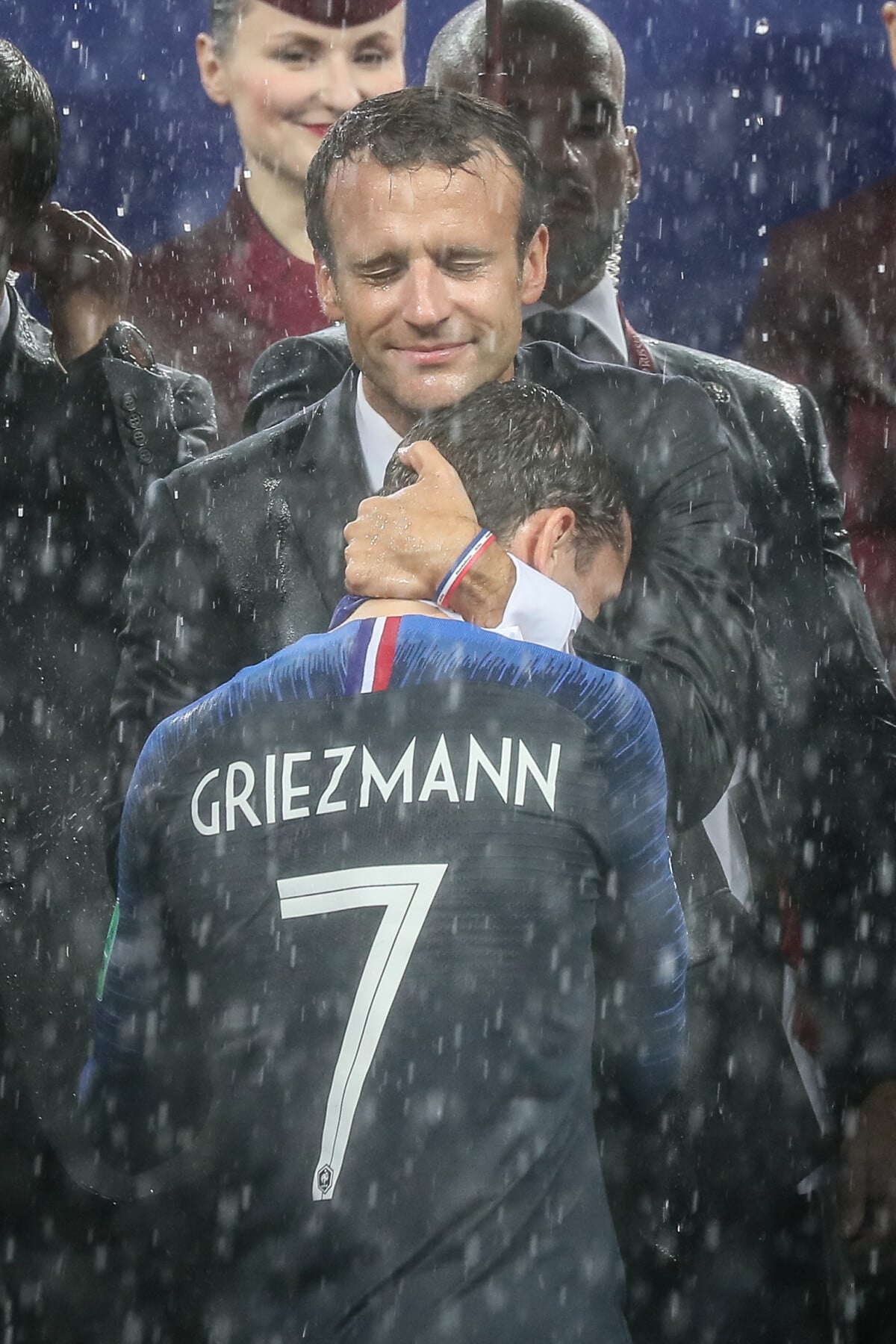 Photo : Emmanuel Macron et Antoine Griezmann - Finale de la Coupe du ...