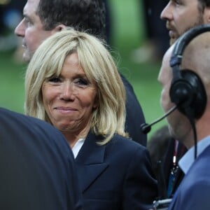 Brigitte Macron - Finale de la Coupe du Monde de Football 2018 en Russie à Moscou, opposant la France à la Croatie (4-2). Le 15 juillet 2018 © Moreau-Perusseau / Bestimage