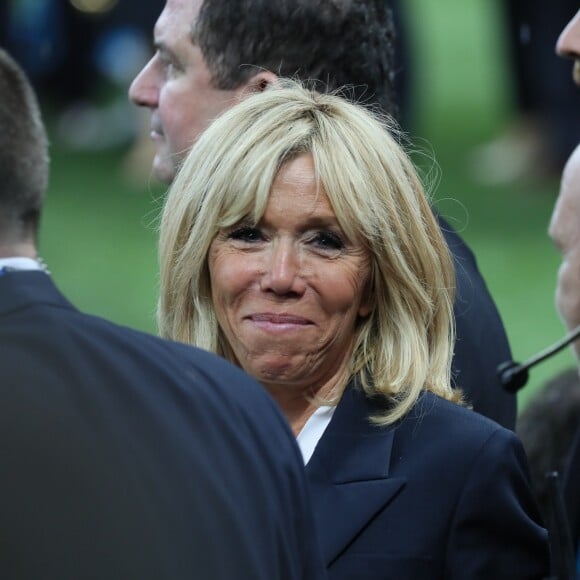 Brigitte Macron - Finale de la Coupe du Monde de Football 2018 en Russie à Moscou, opposant la France à la Croatie (4-2). Le 15 juillet 2018 © Moreau-Perusseau / Bestimage