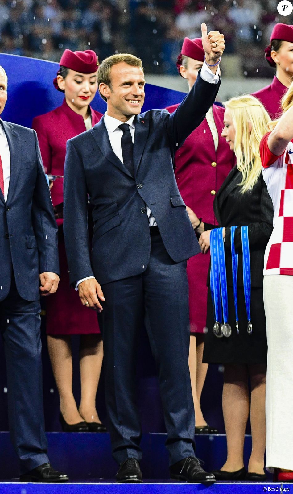 Fanion France Croatie – Finale Coupe Du Monde 2018 – Tissu Neuf