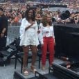 Michelle Obama et Tina Knowles au Stade de France, le 15 juillet 2018
