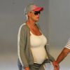 Exclusif - Brigitte Nielsen ( enceinte à 54 ans) et son mari Mattia Dessi dans les rues de Los Angeles le 11 juin 2018