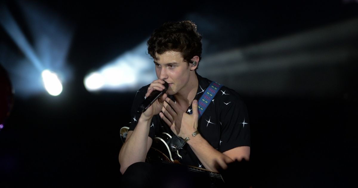Shawn Mendes en concert au festival Villa Mix à Goiania au Brésil le