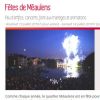 Capture du site de la mairie d'Arras annonçant les Boney M pour un concert prévu le 13 juillet 2018.