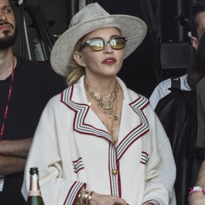 Madonna assiste au concert de Migos lors du Wireless Festival à Londres, le 7 juillet 2018.