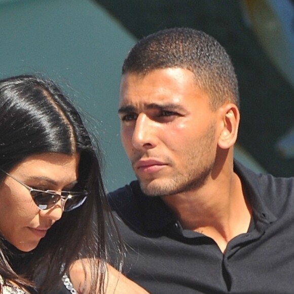 Exclusif - Kourtney Kardashian et son compagnon Younes Bendjima en vacances à Portofino en Italie, le 2 juillet 2018.