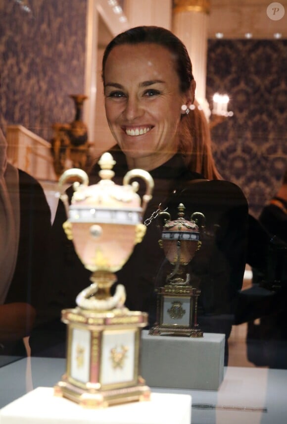 Martina Hingis - Les participantes du trophée des femmes de Saint-Pétersbourg 2017 au musée Fabergé à Saint-Pétersbourg, le 31 janvier 2017.